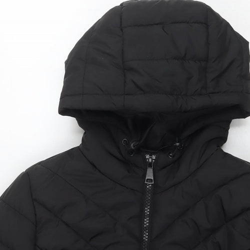 New Look Womens Black Jacket Size 12 Zip