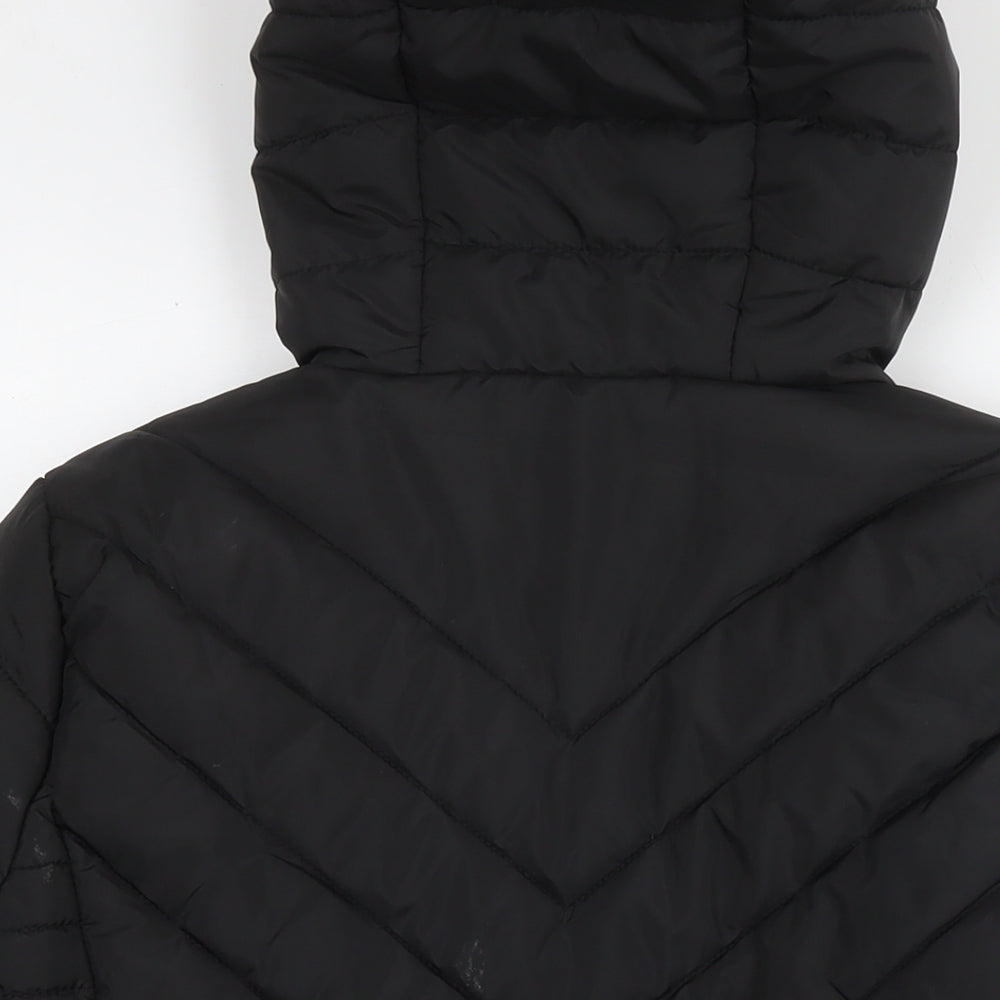 New Look Womens Black Jacket Size 12 Zip