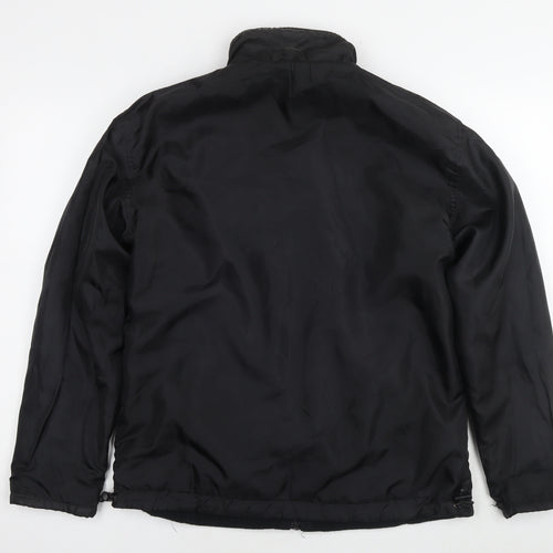 Crane Sports Mens Black Jacket Size M Zip - Reversible