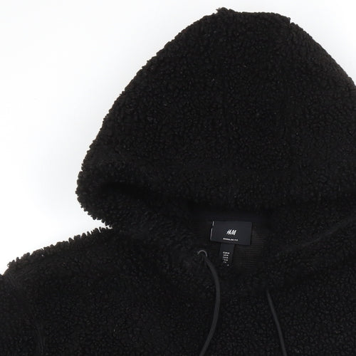 H&M Womens Black Polyester Pullover Sweatshirt Size M Pullover