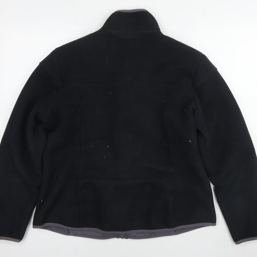 Marks and Spencer Womens Black Jacket Size 16 Zip