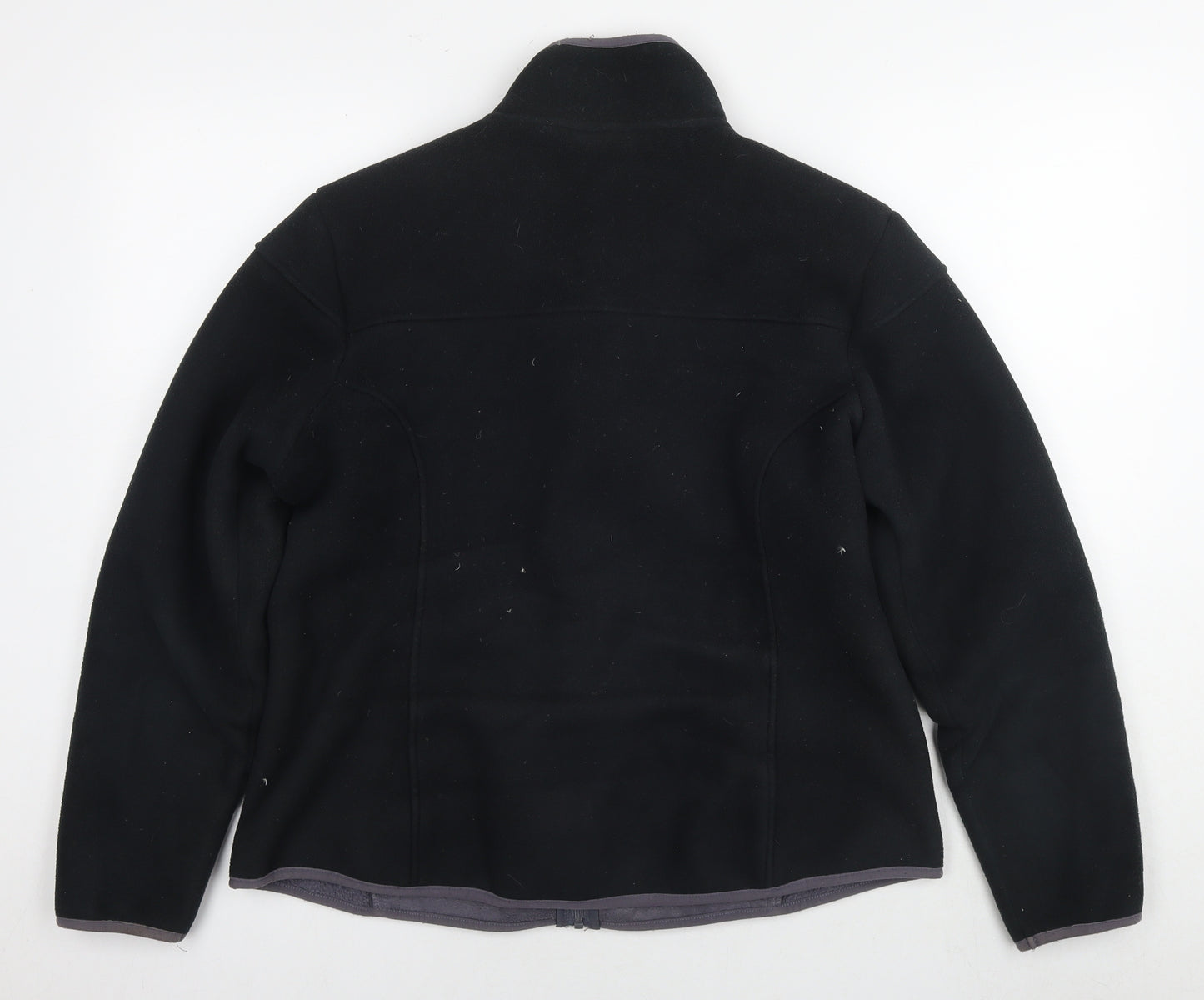 Marks and Spencer Womens Black Jacket Size 16 Zip