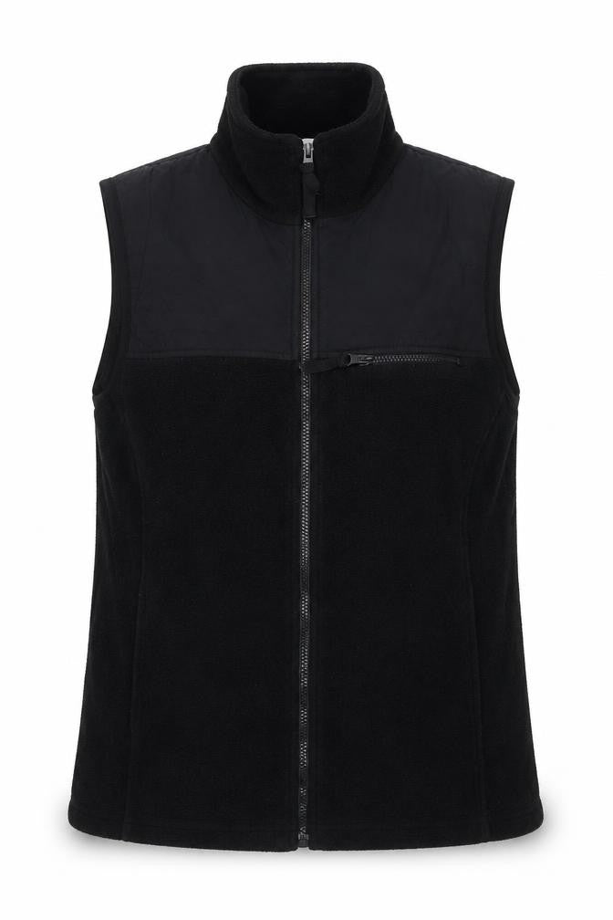 Bonmarché Womens Black Gilet Waistcoat Size M Zip