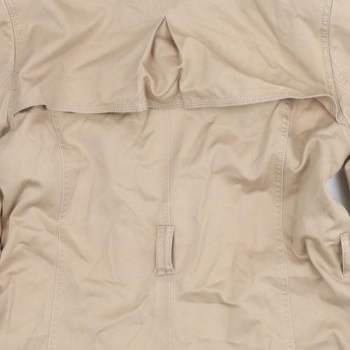Marks and Spencer Womens Beige Trench Coat Coat Size 12 Button