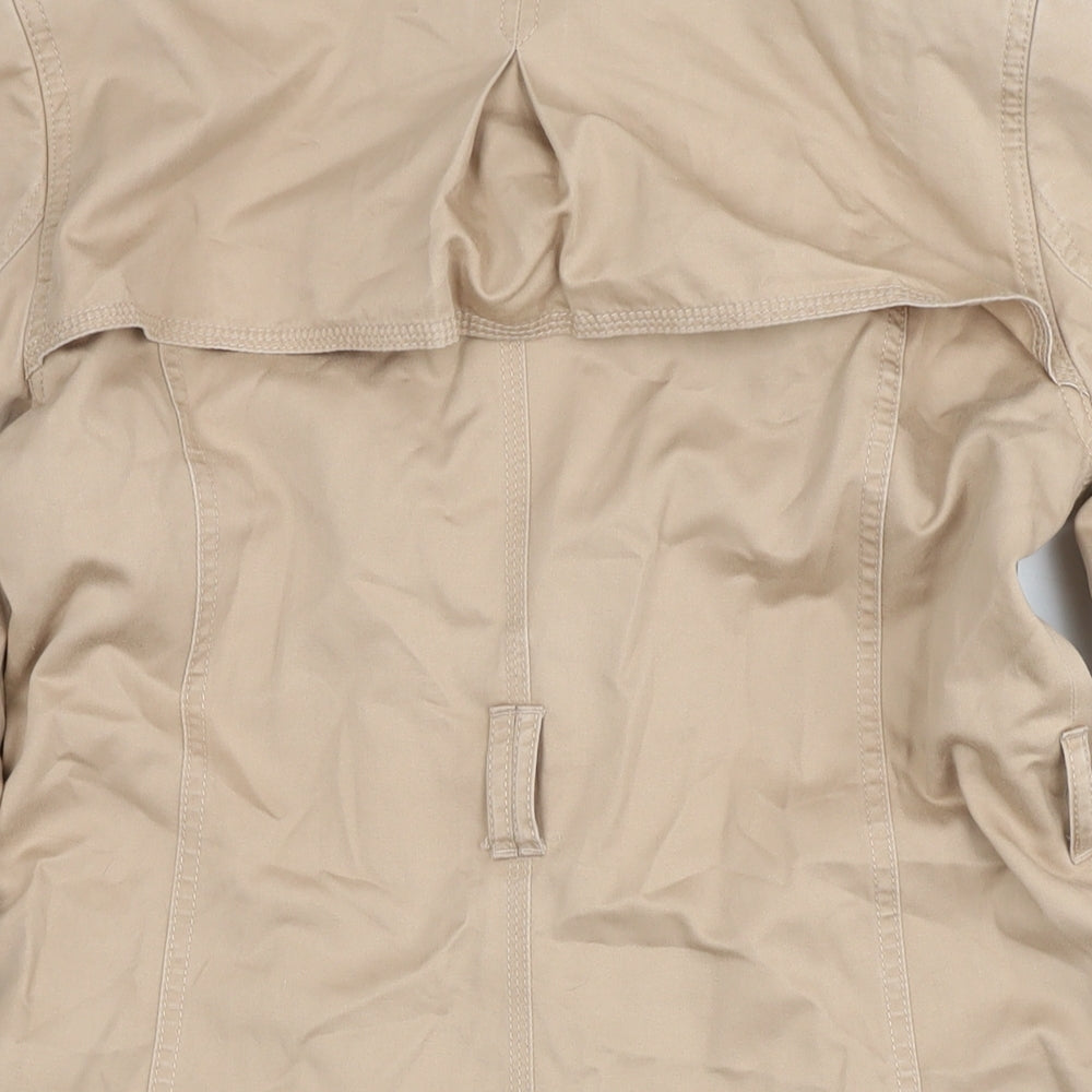 Marks and Spencer Womens Beige Trench Coat Coat Size 12 Button