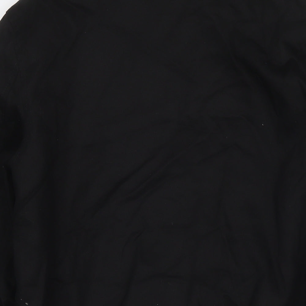 ASOS Mens Black Bomber Jacket Coat Size M Zip