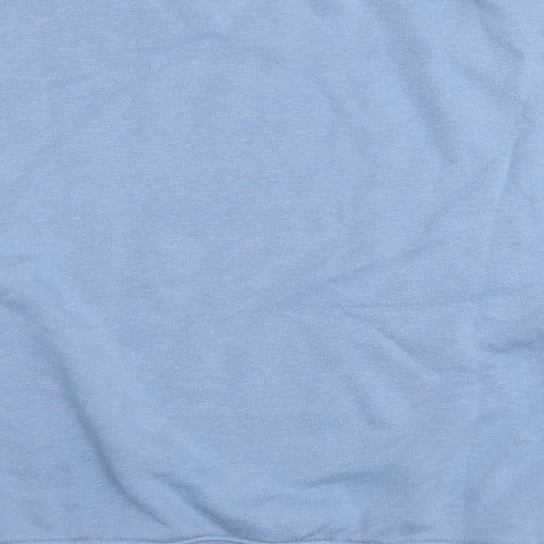 New Look Womens Blue Cotton Pullover Sweatshirt Size M Pullover