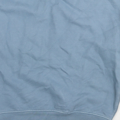 Marks and Spencer Boys Green Cotton Pullover Sweatshirt Size 7-8 Years Pullover