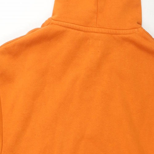 River Island Mens Orange Cotton Pullover Hoodie Size L