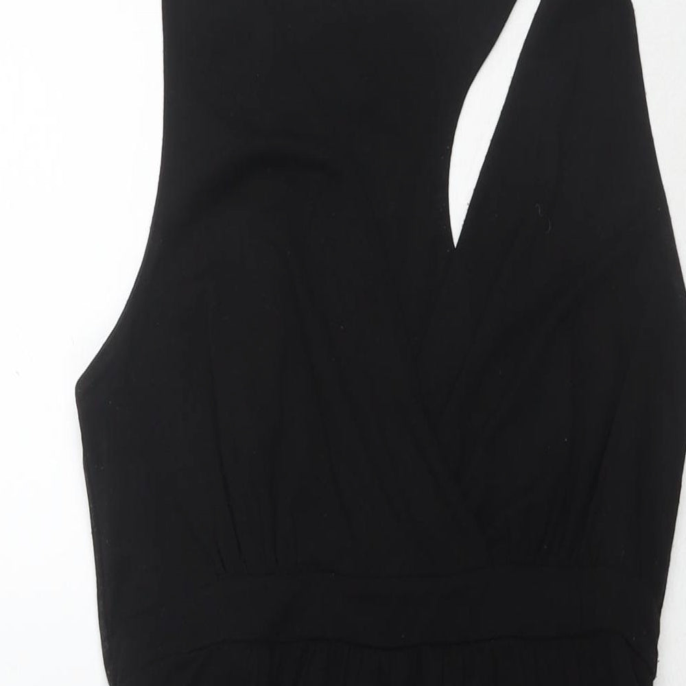 Active Life Womens Black Polyester Tank Dress Size M V-Neck Pullover