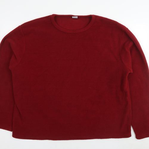 Kruxader Mens Red Polyester Pullover Sweatshirt Size 3XL