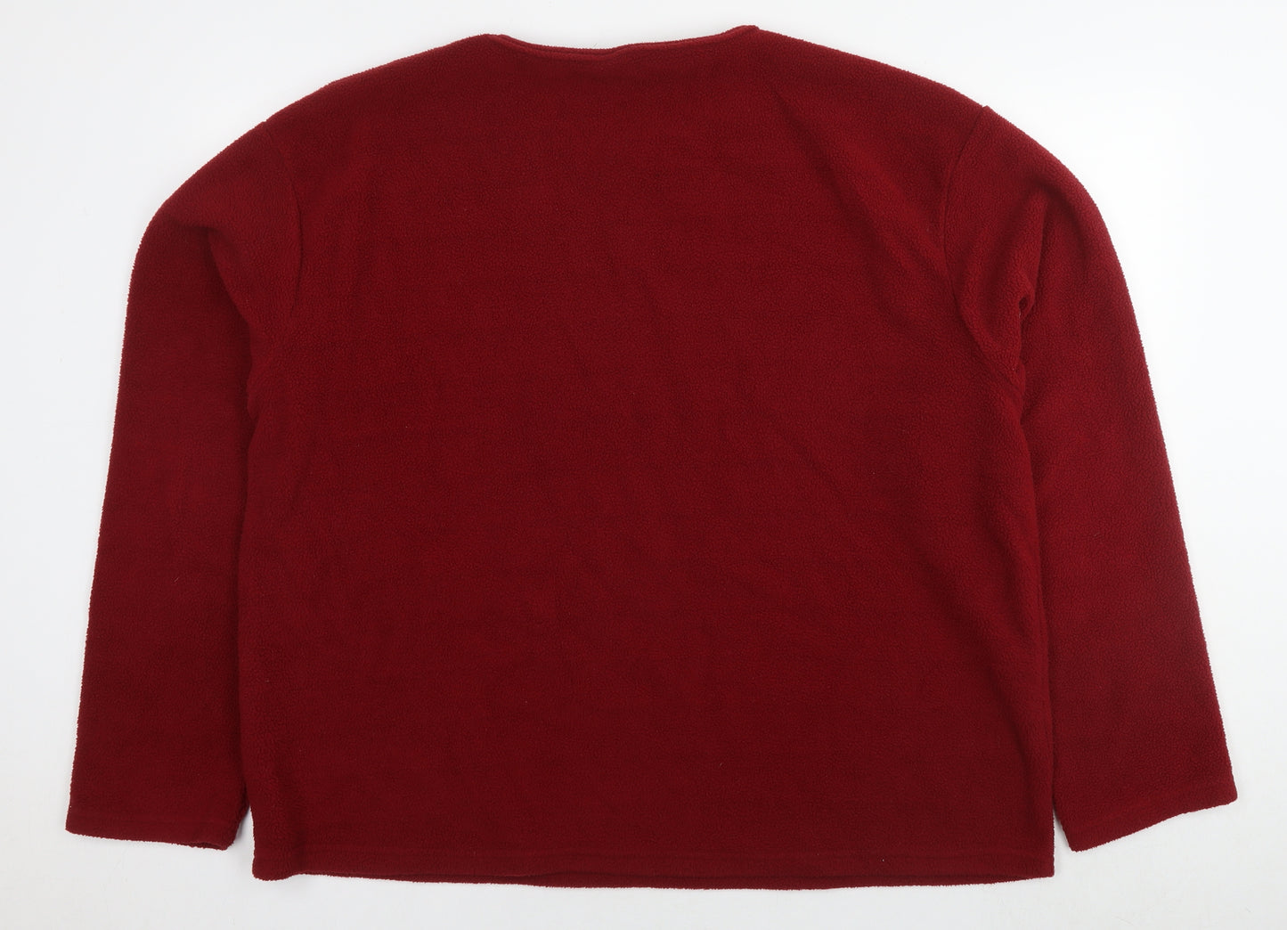 Kruxader Mens Red Polyester Pullover Sweatshirt Size 3XL
