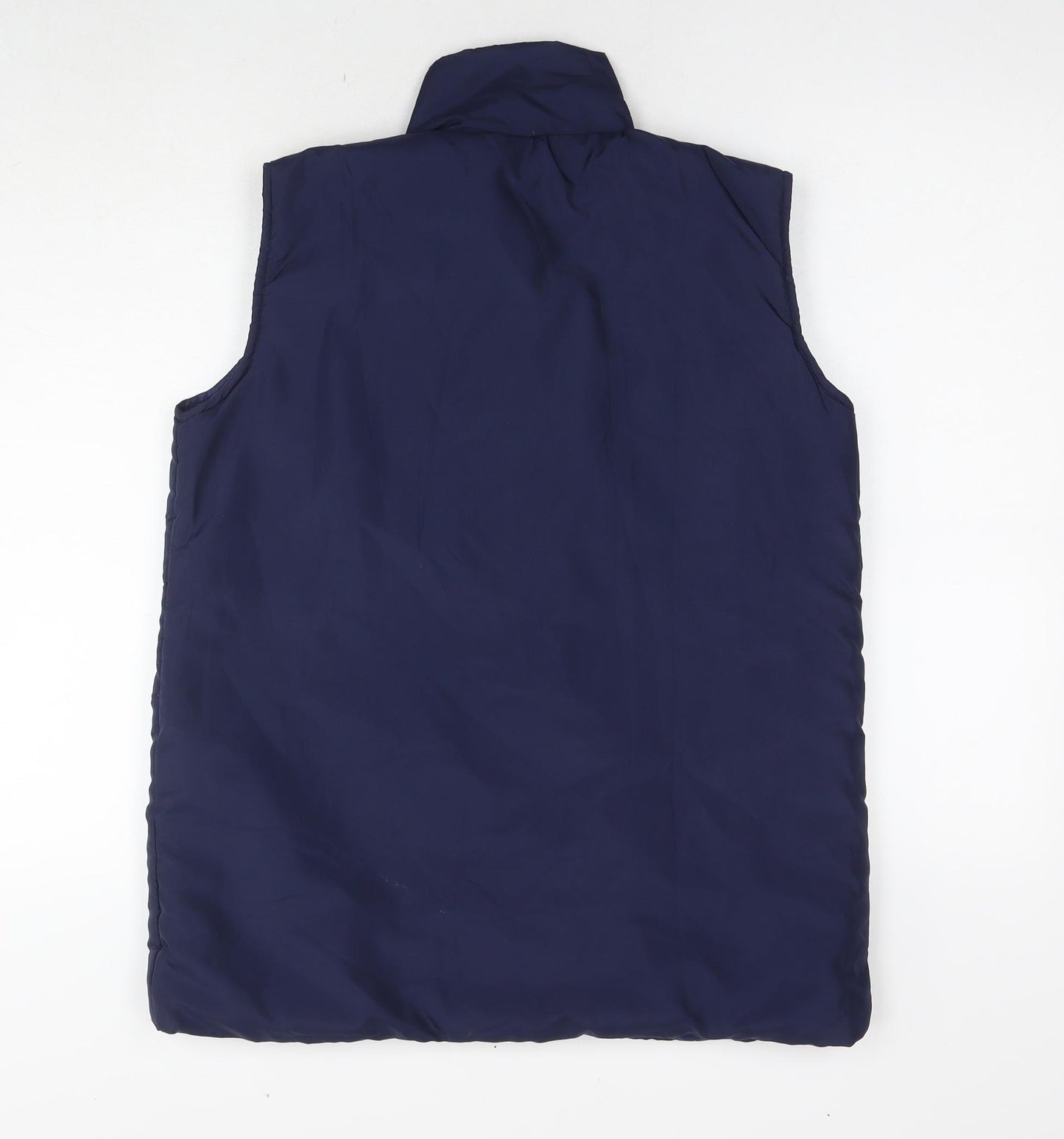 Anne de Lancey Womens Blue Gilet Waistcoat Size 10 Zip - Size 10-12