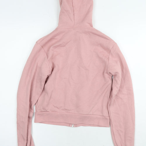 Divided by H&M Womens Pink Cotton Full Zip Hoodie Size M Zip