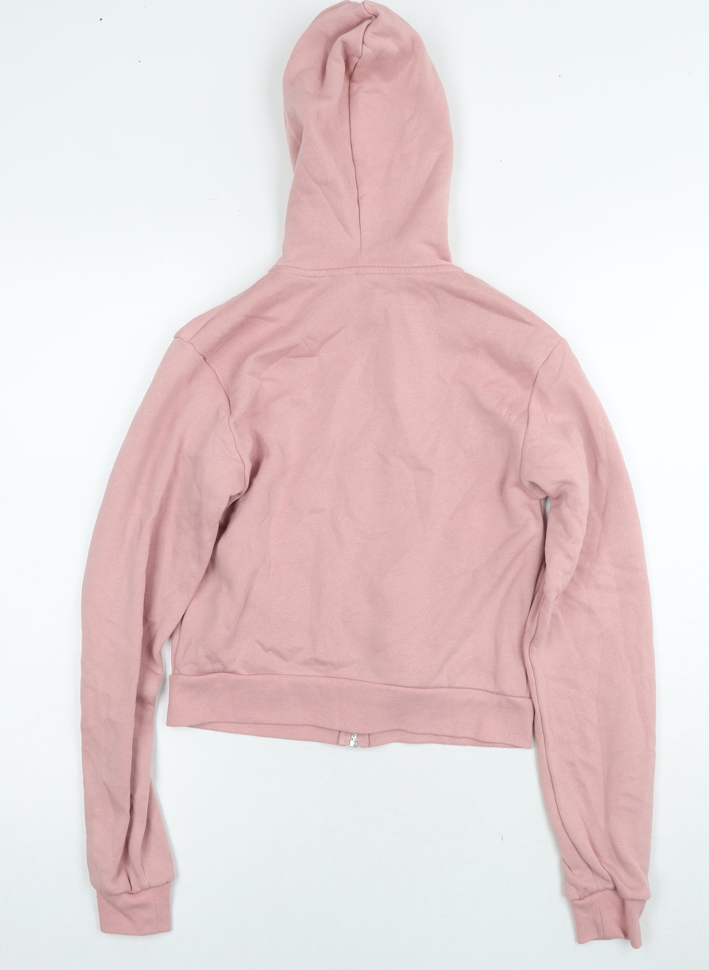 Divided by H&M Womens Pink Cotton Full Zip Hoodie Size M Zip