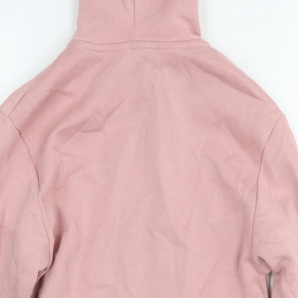 Divided by H&M Womens Pink Cotton Full Zip Hoodie Size M Zip