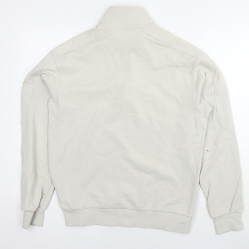 Mango Mens Ivory Cotton Pullover Sweatshirt Size S
