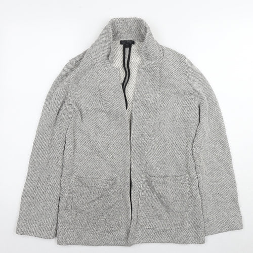 Topshop Womens Grey Kimono Jacket Size 8 Zip