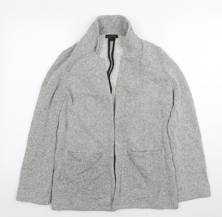 Topshop Womens Grey Kimono Jacket Size 8 Zip