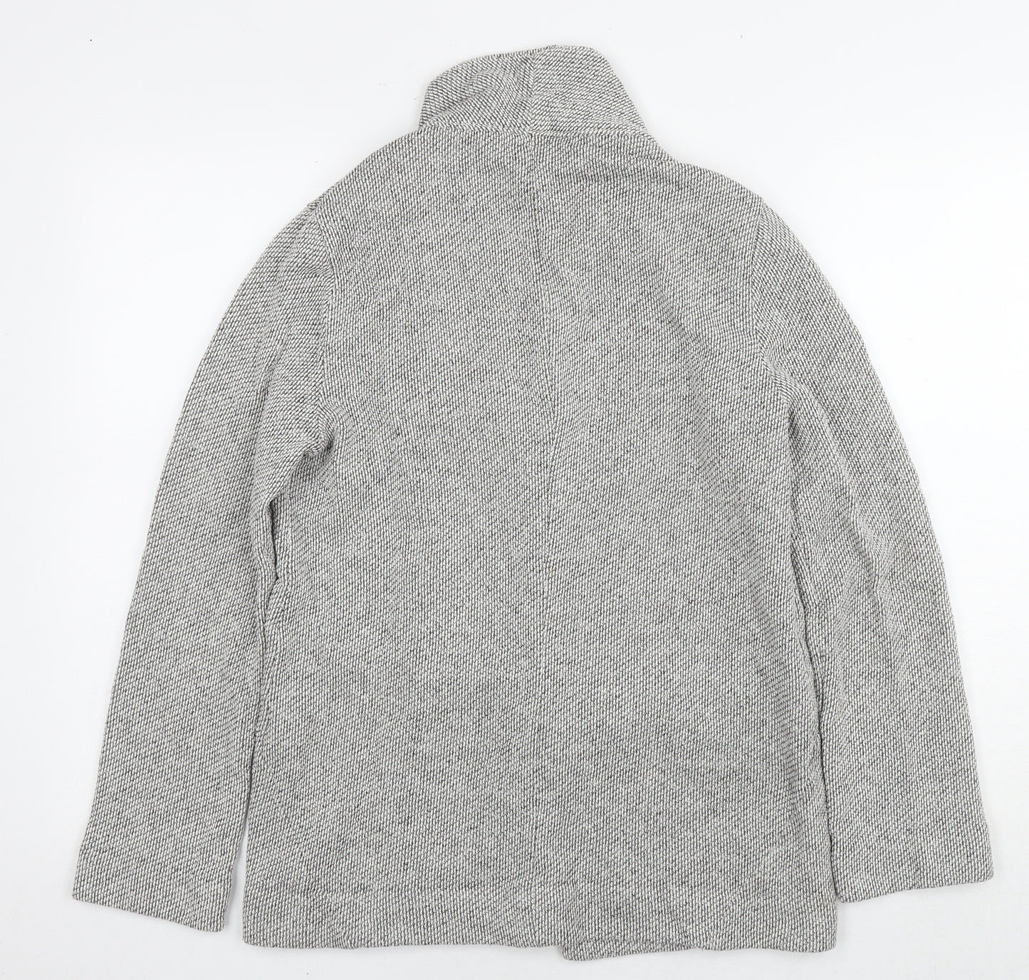 Topshop Womens Grey Kimono Jacket Size 8 Zip