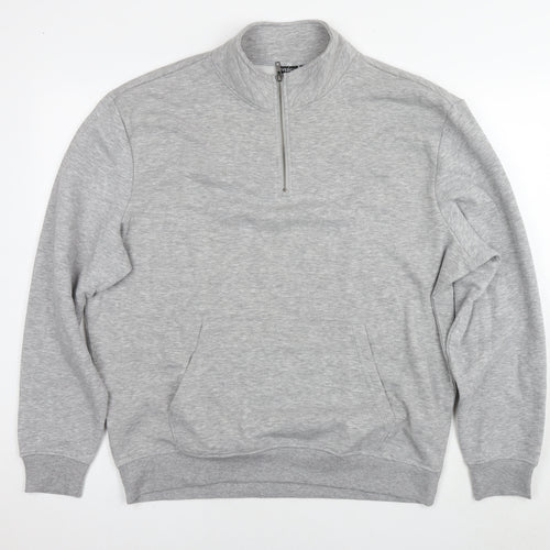 Livergy Mens Grey Polyester Pullover Sweatshirt Size L