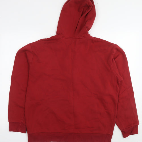 NEXT Mens Red Cotton Full Zip Hoodie Size L - CCCP