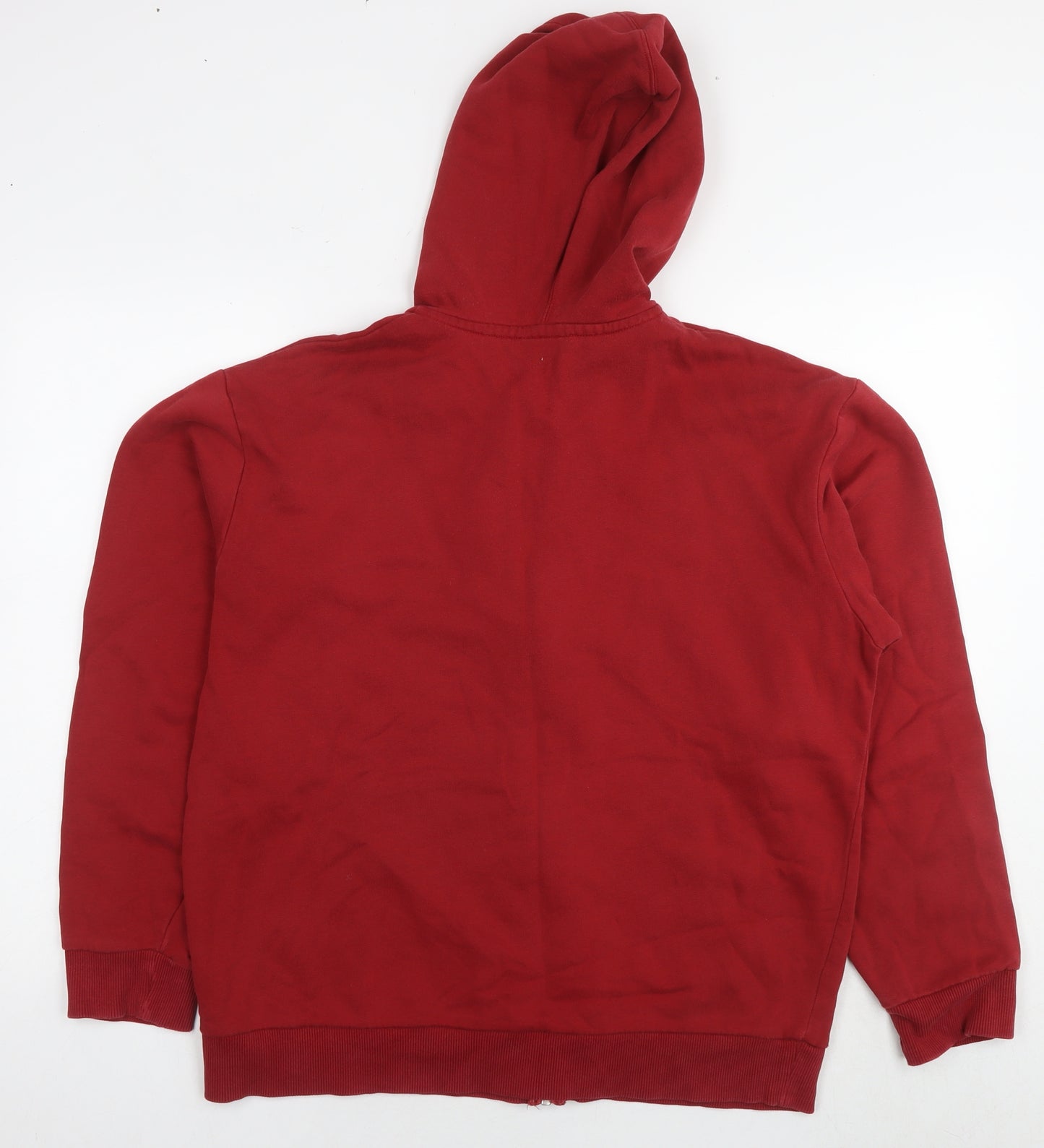 NEXT Mens Red Cotton Full Zip Hoodie Size L - CCCP