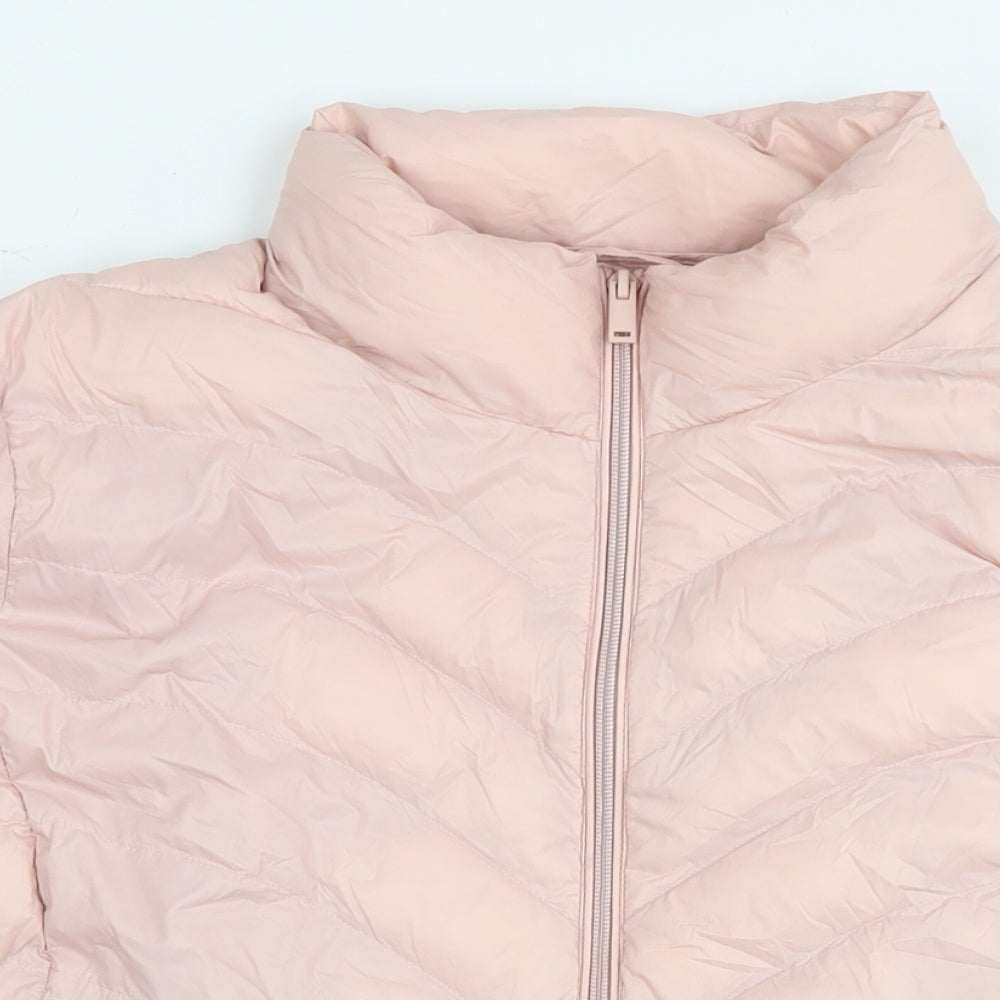 Marks and Spencer Womens Pink Jacket Size 22 Zip - Uneven insolation
