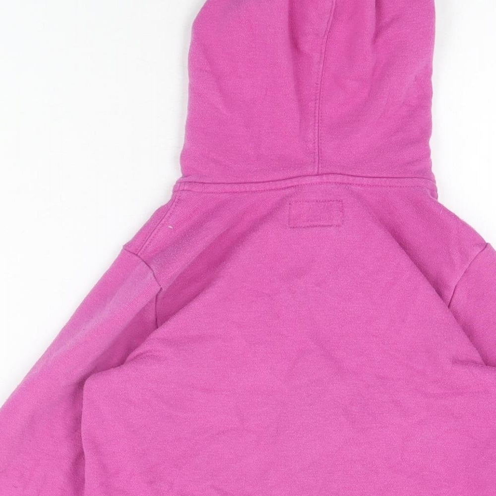 Converse Girls Pink Cotton Full Zip Hoodie Size 10-11 Years Zip