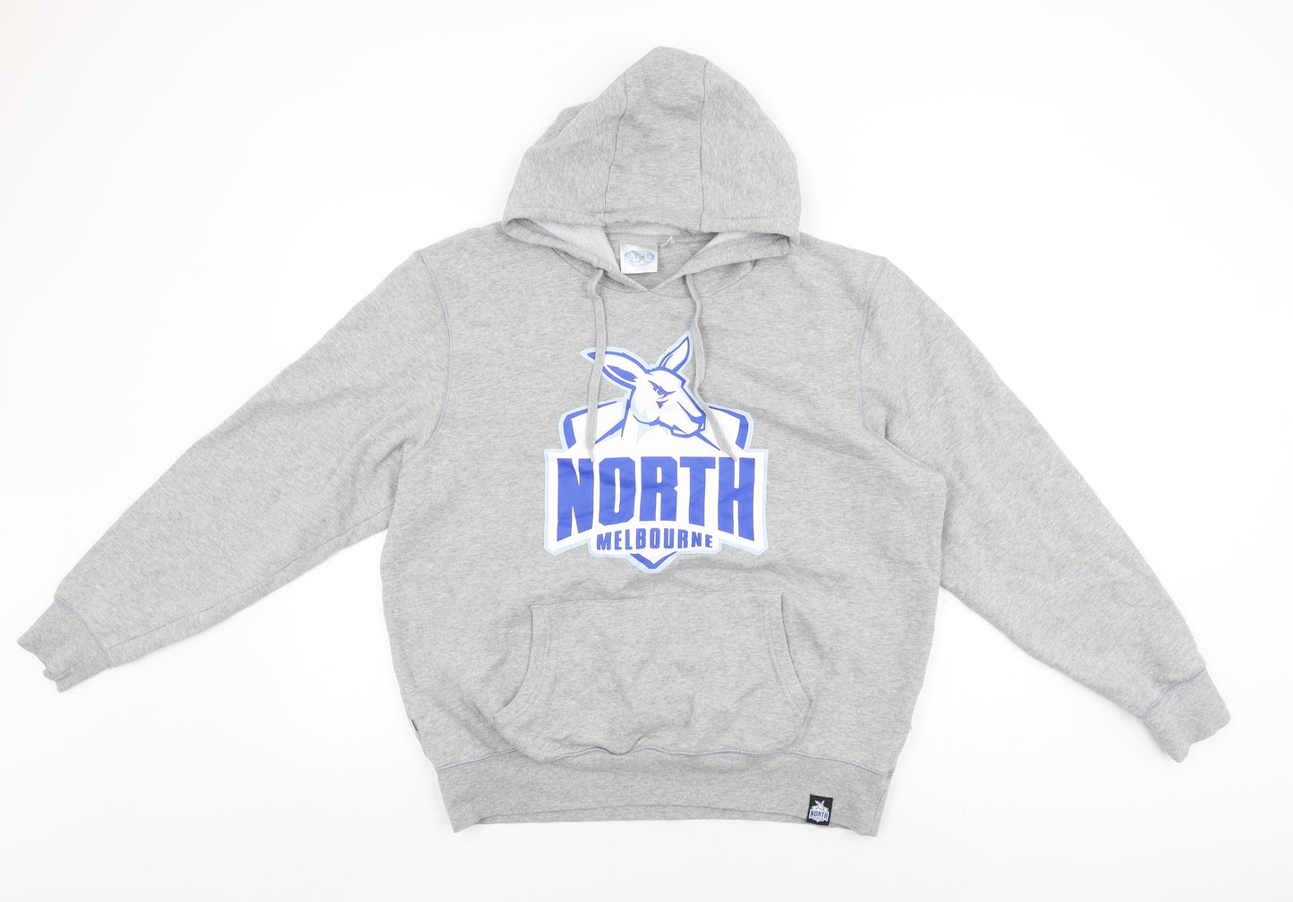 AFL Mens Grey Cotton Pullover Hoodie Size XL - North Melbourne