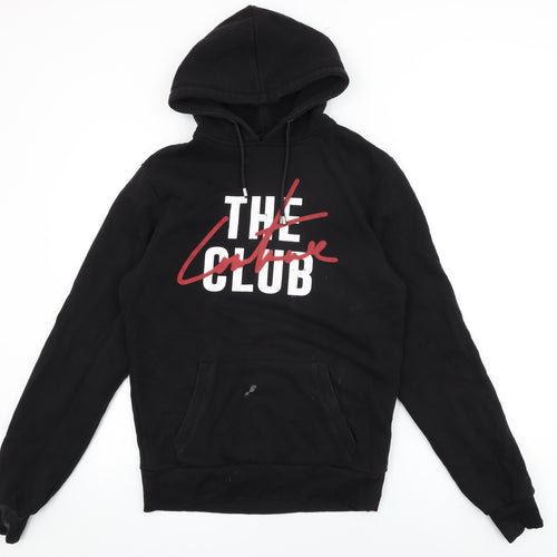 The Couture Club Mens Black Cotton Pullover Hoodie Size M - The Couture Club