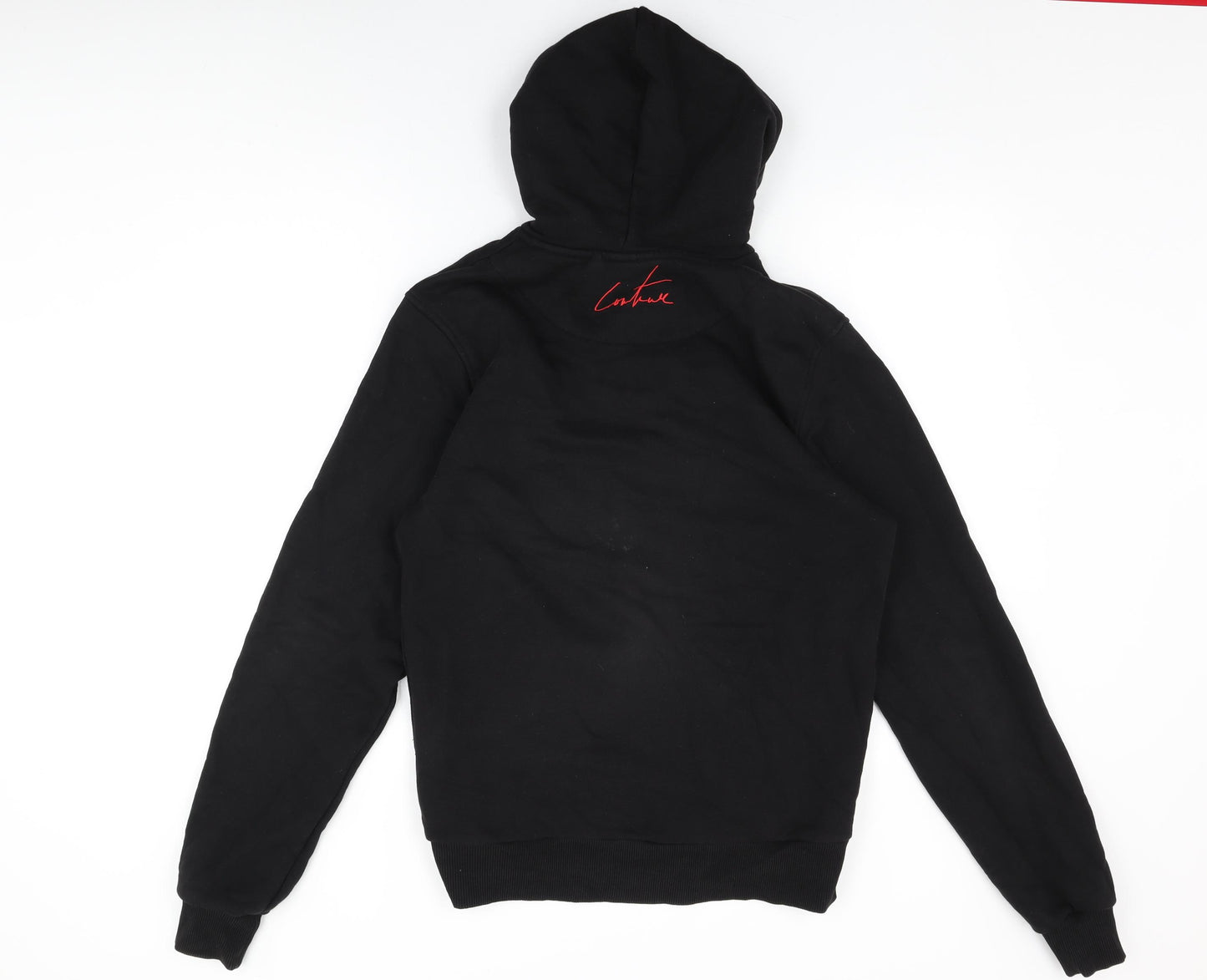 The Couture Club Mens Black Cotton Pullover Hoodie Size M - The Couture Club