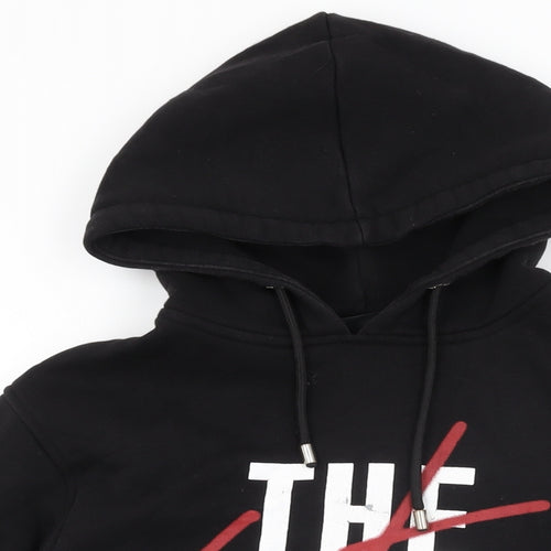 The Couture Club Mens Black Cotton Pullover Hoodie Size M - The Couture Club