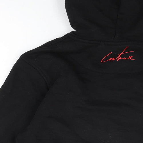 The Couture Club Mens Black Cotton Pullover Hoodie Size M - The Couture Club