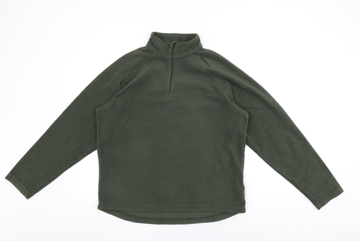 Quechua Mens Green Polyester Pullover Sweatshirt Size L