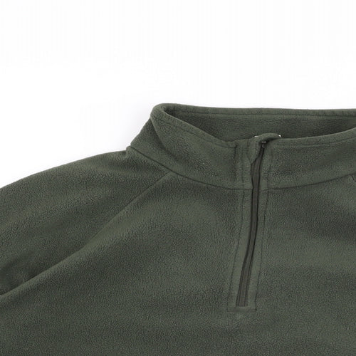 Quechua Mens Green Polyester Pullover Sweatshirt Size L