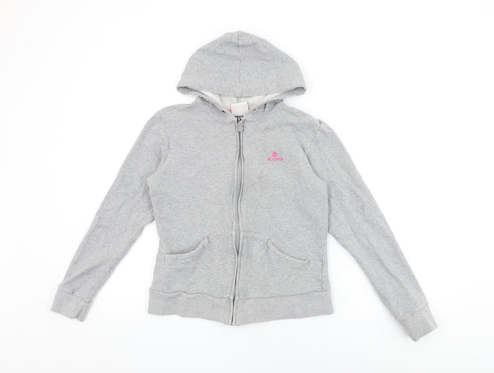 Olympus Girls Grey Cotton Full Zip Hoodie Size 14 Years Zip