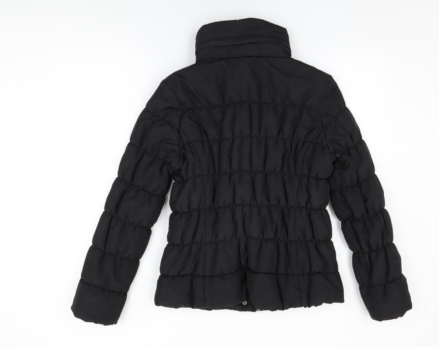 Marks and Spencer Womens Black Puffer Jacket Coat Size M Zip