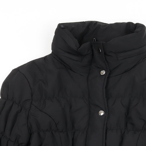 Marks and Spencer Womens Black Puffer Jacket Coat Size M Zip