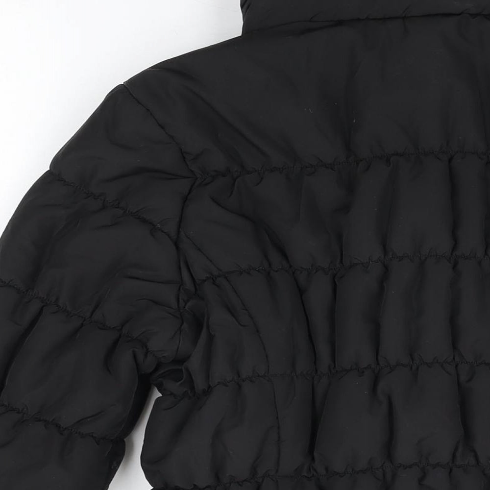Marks and Spencer Womens Black Puffer Jacket Coat Size M Zip