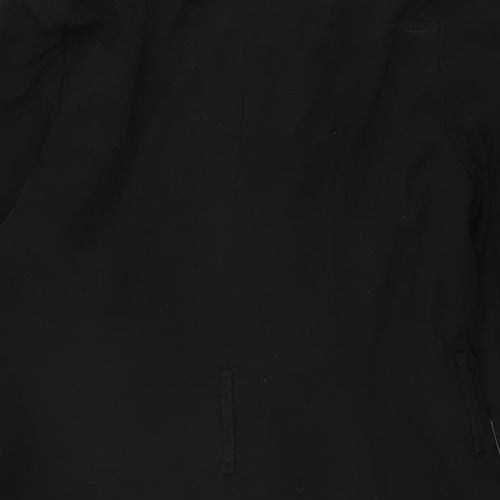 NEXT Womens Black Trench Coat Coat Size 8 Button