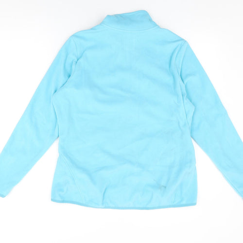 GOODMOVE Womens Blue Polyester Full Zip Sweatshirt Size 16 Zip