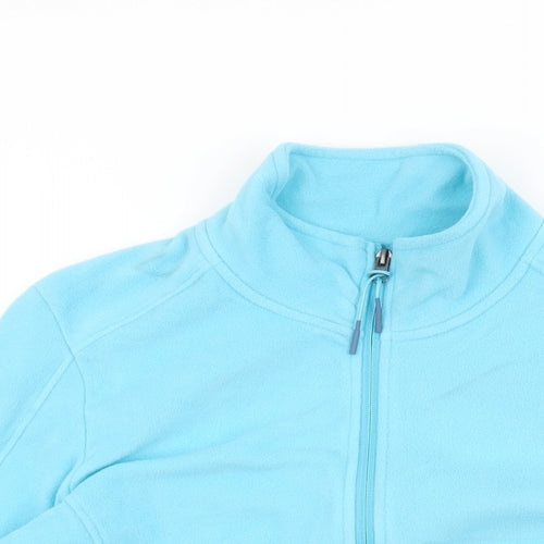 GOODMOVE Womens Blue Polyester Full Zip Sweatshirt Size 16 Zip
