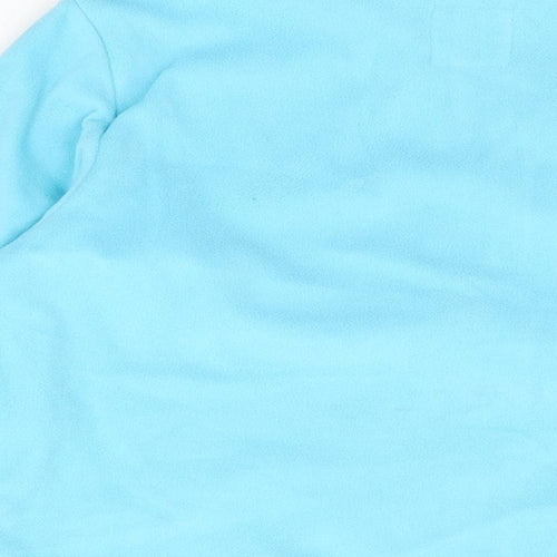 GOODMOVE Womens Blue Polyester Full Zip Sweatshirt Size 16 Zip
