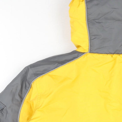 SO GSJC Boys Yellow Rain Coat Coat Size 10-11 Years Zip