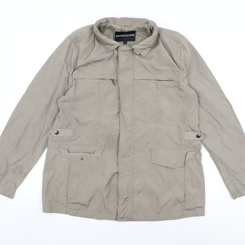 Danteitaliana Womens Beige Jacket Coat Size L Zip