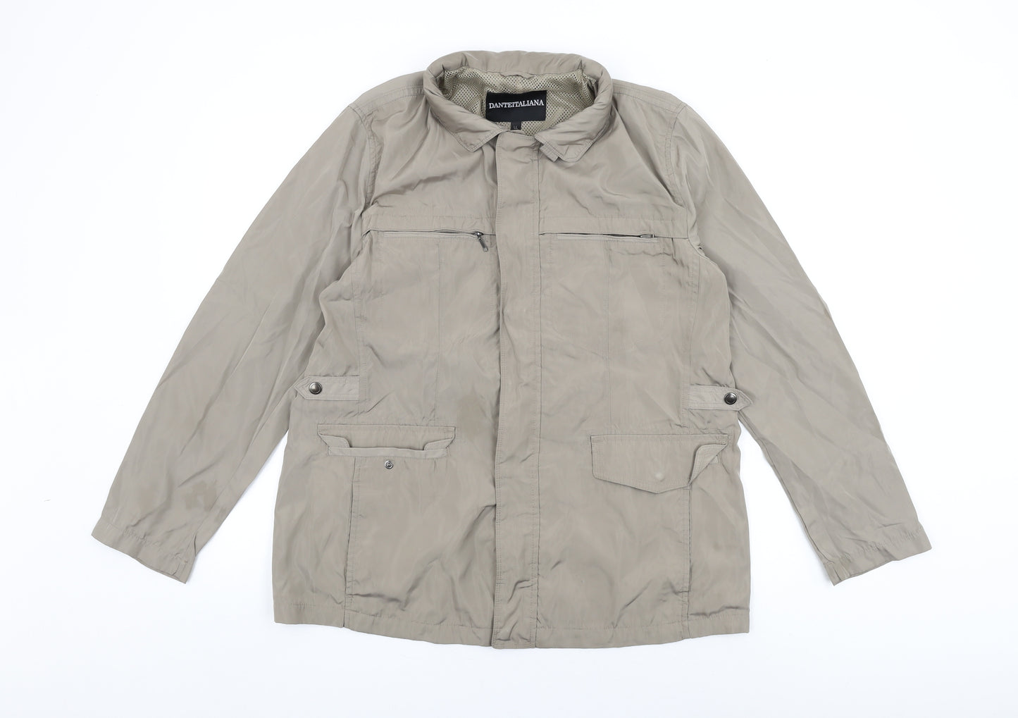 Danteitaliana Womens Beige Jacket Coat Size L Zip