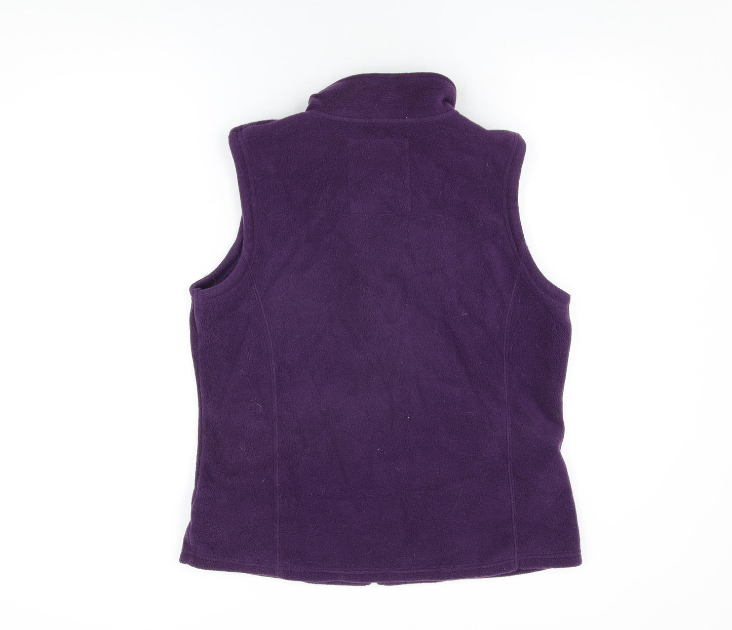M&Co Womens Purple Polyester Full Zip Sweatshirt Size 16 Zip