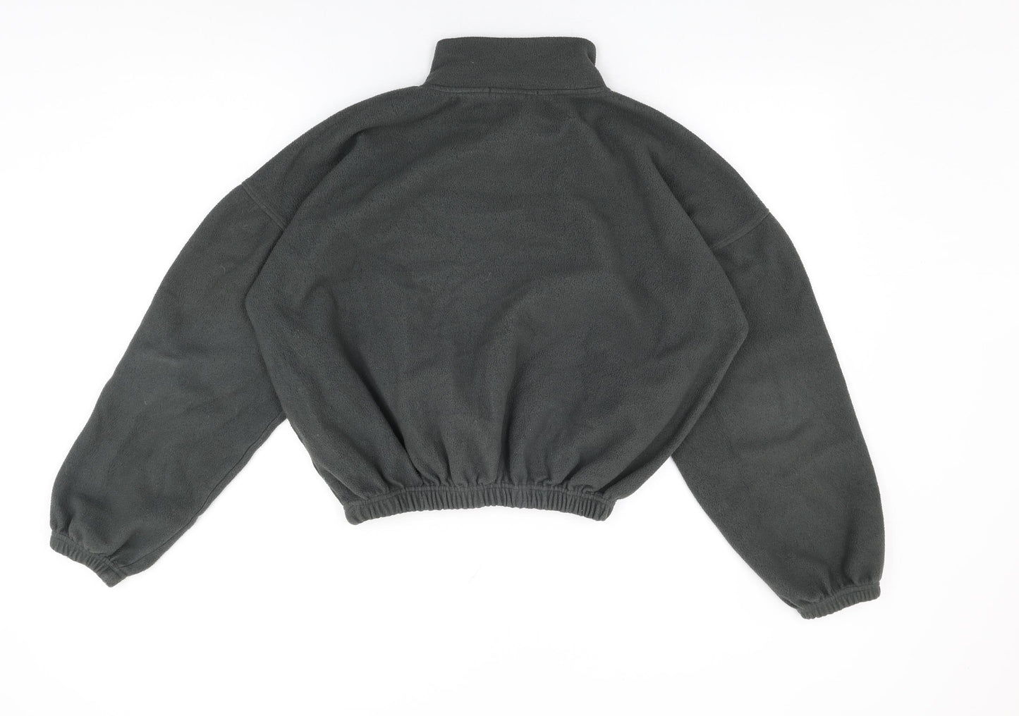Missguided Womens Grey Polyester Pullover Sweatshirt Size 8 Zip - Missguided Logo
