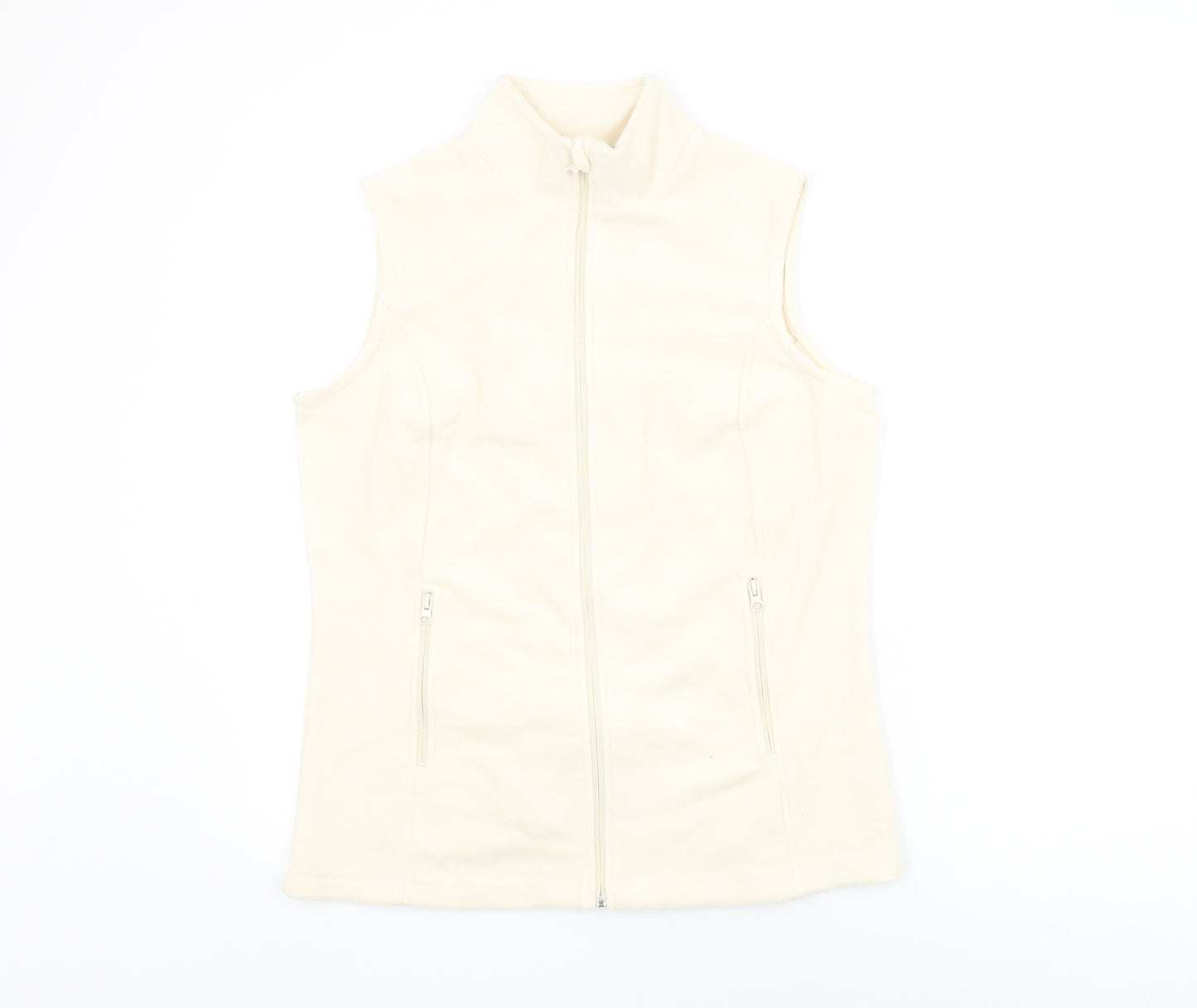 Damart Womens Ivory Gilet Jacket Size 14 Zip